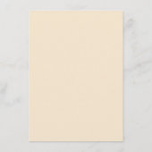 Champagne Simple Wedding Details Enclosure Card Informatiekaartje (Achterkant)