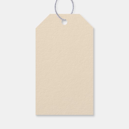 Champagne Simple Wedding Gift Labels Cadeaulabel (Achterkant)