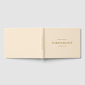 Champagne Simple Wedding Guest Book Gastenboek (Volledig)