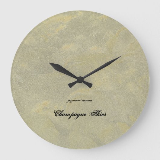 Champagne Skies Grote Klok (Voorkant)