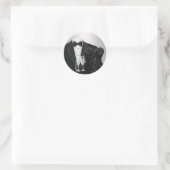 Champagne Smoking Zwart Jurk Feest Stickers (Tas)