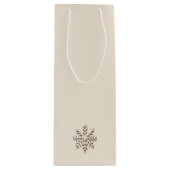 Champagne sneeuwvlok wijnzak wijn cadeautas (Voorkant)