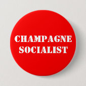 Champagne Socialist Badge Ronde Button 7,6 Cm (Voorkant)