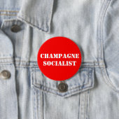 Champagne Socialist Badge Ronde Button 7,6 Cm (In situ)