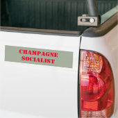 Champagne Socialistische bumpersticker (Op Truck)