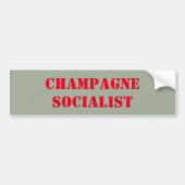 Champagne Socialistische bumpersticker (Voorkant)