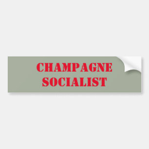 Champagne Socialistische bumpersticker