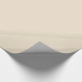 Champagne Solid Color Cadeaupapier (Hoek)