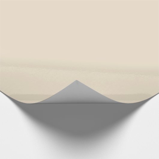 Champagne Solid Color Cadeaupapier (Hoek)