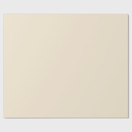 Champagne Solid Color Cadeaupapier (Vlak)