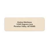 Champagne Solid Color Etiket (Voorkant)