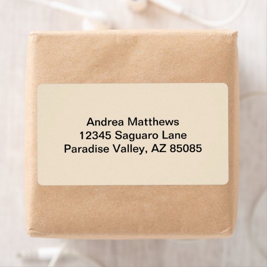 Champagne Solid Color Etiket (Insitu)