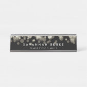 Champagne Spark Bureau Naambordje (Voorkant)