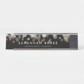 Champagne Spark Bureau Naambordje (Voorkant)