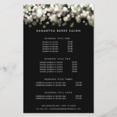 Champagne Spark | Prijzen en diensten Flyer (Voorkant)