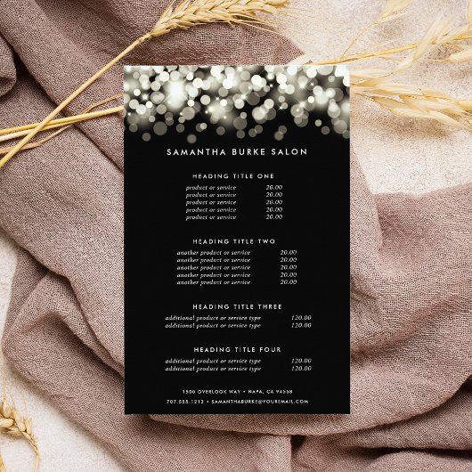 Champagne Spark | Prijzen en diensten Flyer