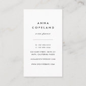 Champagne Spark - Verticaal Visitekaartje (Achterkant)