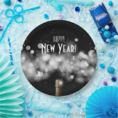 Champagne & Sparkler Oudejaarsavond papieren Borde Papieren Bordje (Feest)