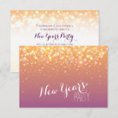 Champagne sprankelende bubbels New Years Party uit Kaart (Voorkant / Achterkant)