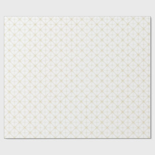 Champagne Starburst Diamant Patroon Cadeaupapier