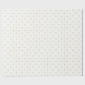 Champagne Starburst Diamant Patroon Cadeaupapier