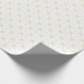 Champagne Starburst Diamant Patroon Cadeaupapier (Hoek)