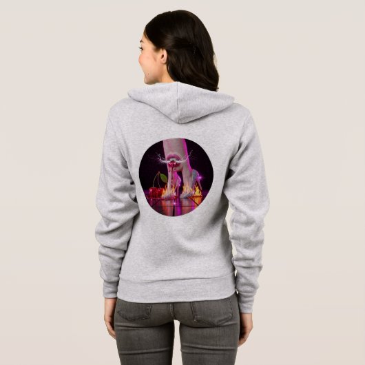 Champagne Stiletto Vegas Hoodie 🥂👠 (Achterkant volledig)
