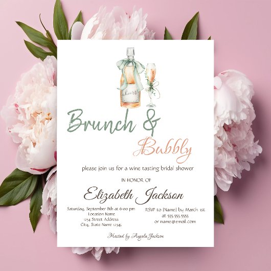 Champagne Stippen Vrijgezellenfeest Kaart