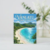 Champagne Strand Vanuatu Briefkaart (Staand voorkant)