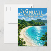Champagne Strand Vanuatu Briefkaart (Voorkant / Achterkant)