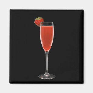 Champagne Strawberry Magnet