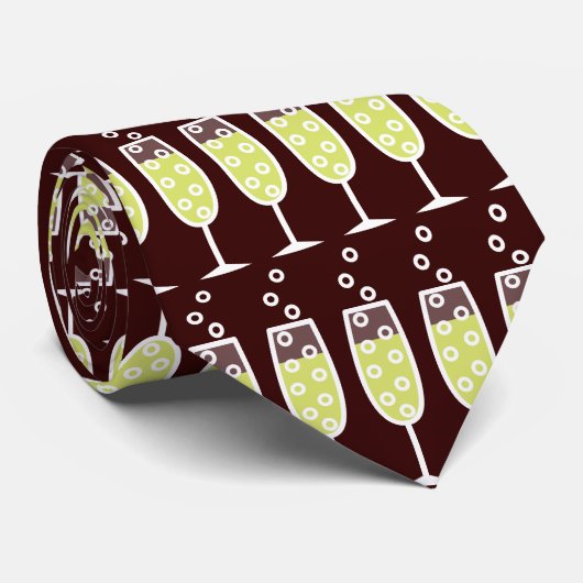 Champagne Stropdas (Opgerold)