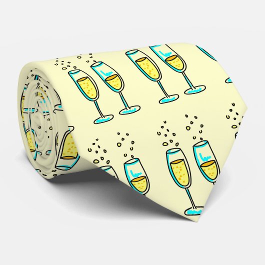 champagne stropdas (Opgerold)