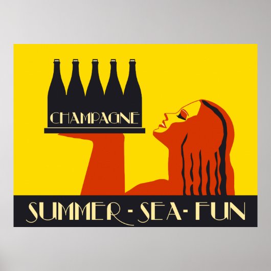 Champagne Summer Zee Fun Poster (Voorkant)