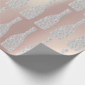 Champagne Swarovski Crystals Diamond Bottle Parly Cadeaupapier (Hoek)