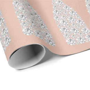 Champagne Swarovski Crystals Diamond Bottle Pink Cadeaupapier