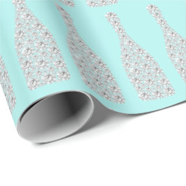 Champagne Swarovski Crystals Diamond Bottles Aqua Cadeaupapier