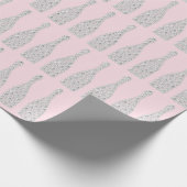 Champagne Swarovski Crystals Diamond Bottles Roze Cadeaupapier (Hoek)