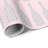 Champagne Swarovski Crystals Diamond Bottles Roze Cadeaupapier (Rol Hoek)