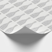 Champagne Swarovski Crystals Diamond Bottles White Cadeaupapier (Hoek)