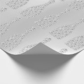 Champagne Swarovski kristallen Grijze fles Zilver Cadeaupapier (Hoek)