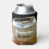 Champagne Taste Beer budget Fun Frosted Glass Can Blikjeskoeler (Blikje Voorkant)