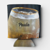 Champagne Taste Beer budget Fun Frosted Glass Can Blikjeskoeler (Achterkant)