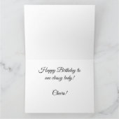 Champagne Taste Birthday Kaart (Binnen)