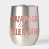 Champagne Taste Killer Dink - Rose Gold Pickleball (Voorkant)