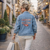 Champagne Taste Killer Dink - Rose Gold Pickleball Denim Jacket