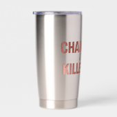 Champagne Taste Killer Dink - Rose Gold Pickleball Geïsoleerde Drinkbeker (Rechts)