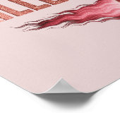 Champagne Taste Killer Dink - Rose Gold Pickleball Poster (Hoek)