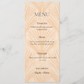 Champagne Tastes Elegant Minimalist Menu (Voorkant)