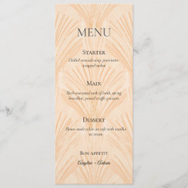 Champagne Tastes Elegant Minimalist Menu